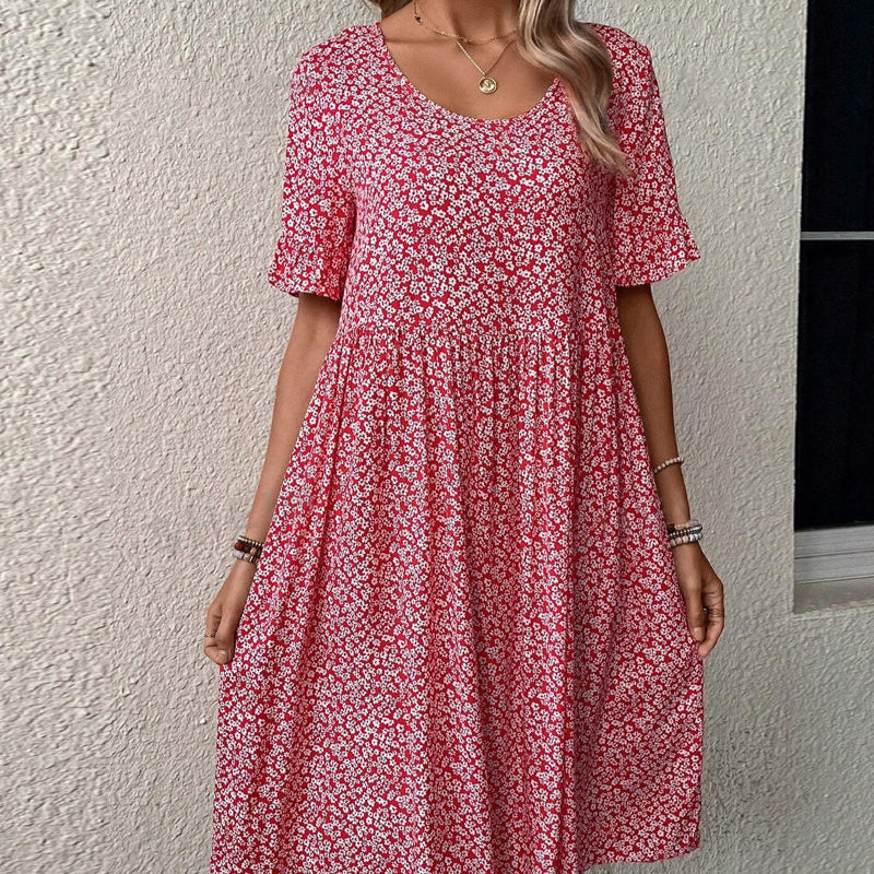 Elegant Floral Midi Dress