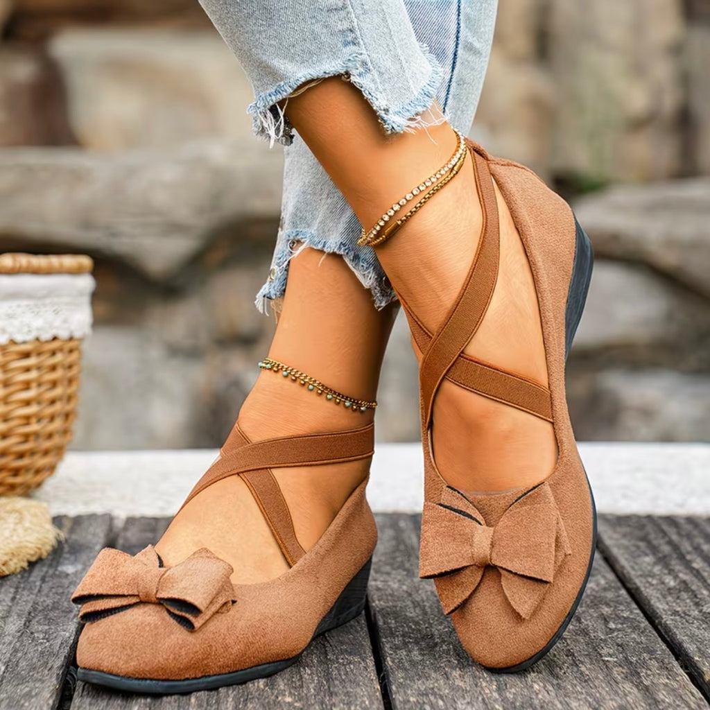 Bella Wedge Ballerinas Flats