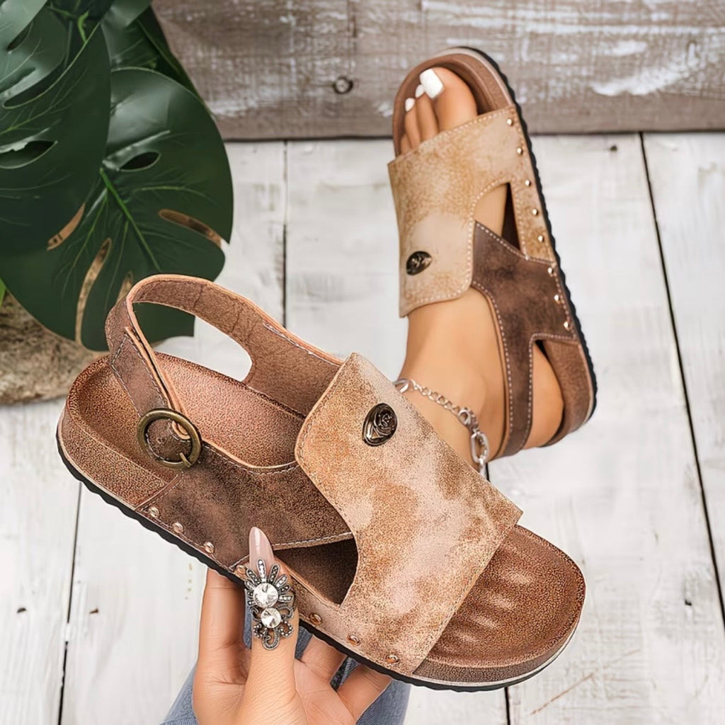 LunaSoft Women’s Open-Toe Comfort Slingback Sandals
