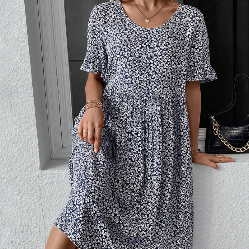 Elegant Floral Midi Dress